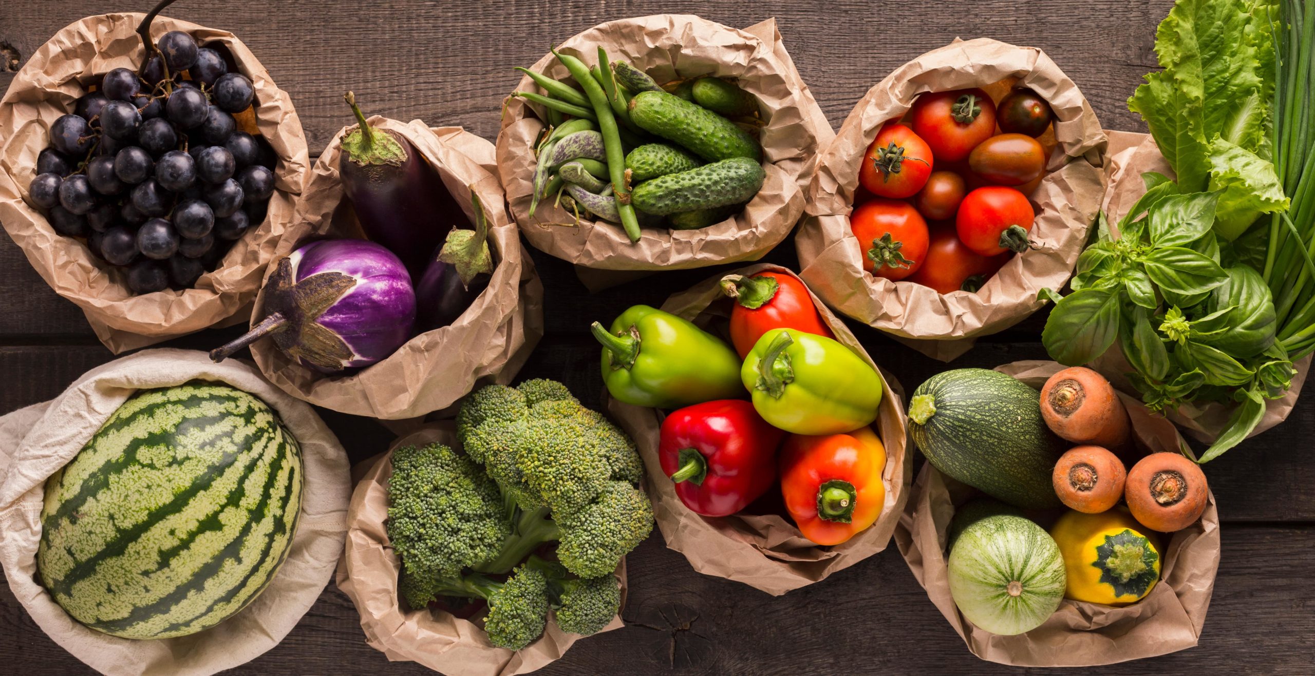 Preserving Flavors and Nutrients - fruits and vegetable storage - basket of assorted fruits and vegetables in a basket