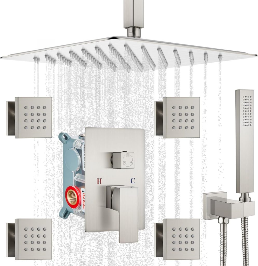 shower system, best shower system, shower systems with handheld, shower system kit, shower sets, complete shower system, bath shower system, best brands for shower systems, highest rated shower systems, shower valves thermostatic, shower valve thermostatic, shower with body sprays, body sprayers for shower, shower systems with body jets