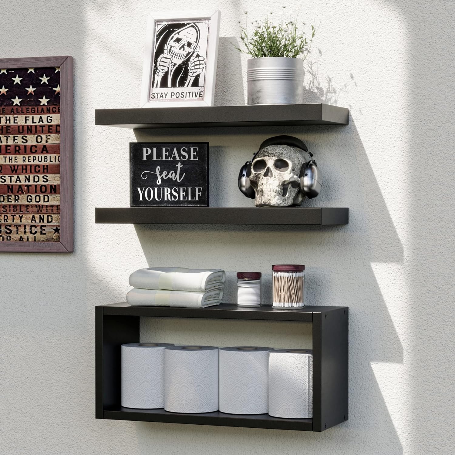 Floating Shelves | Bathroom Remodel | C2S Blog