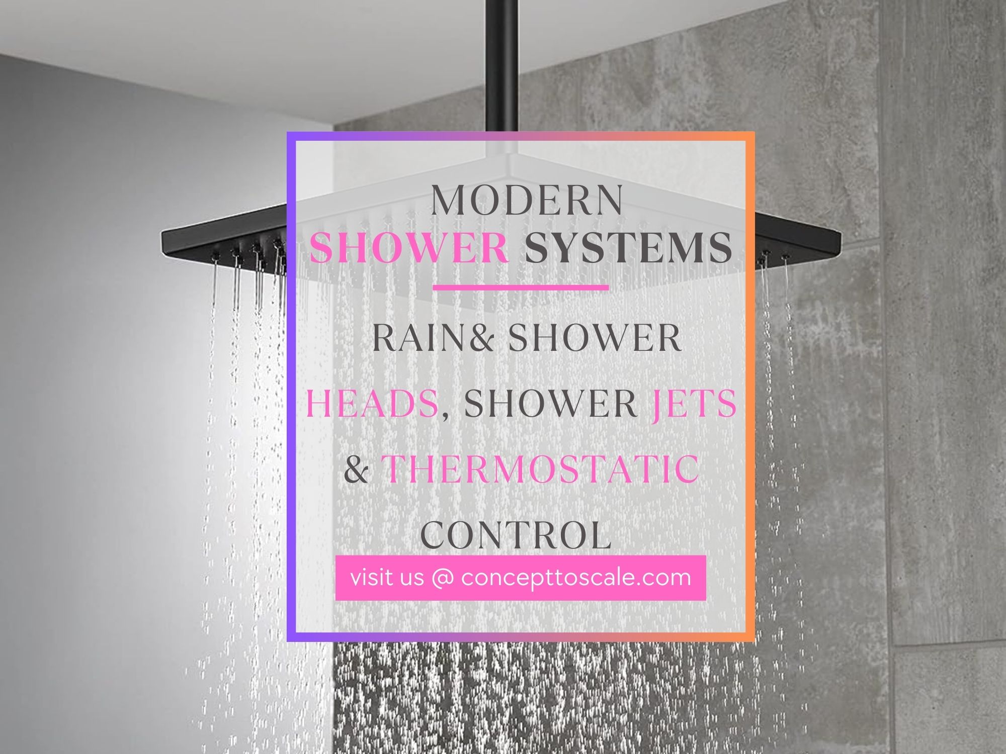 Best Shower Systems Rainhead, Handheld, Thermostatic Control